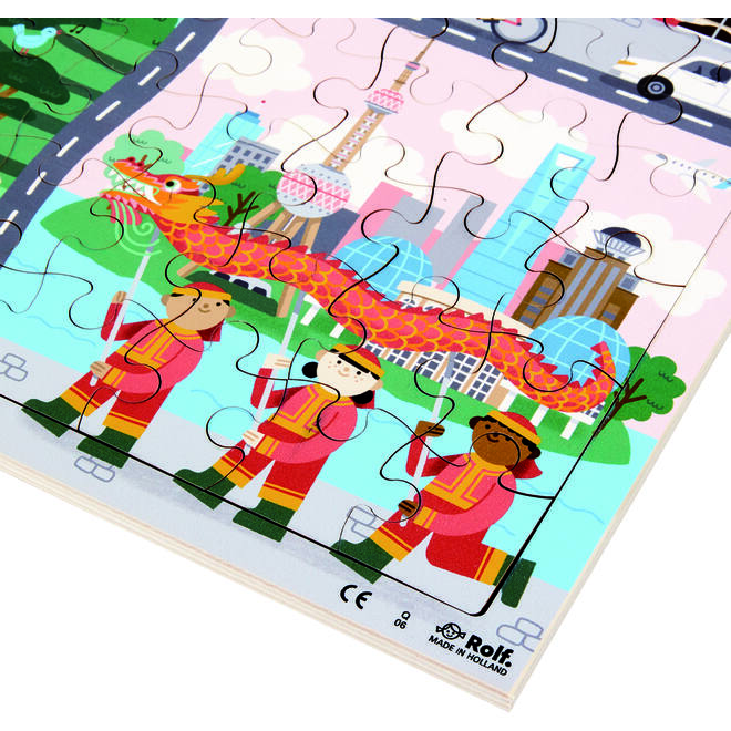 Rolf Puzzels - Puzzel landen China, 81 stukjes